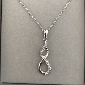 Peoples Jewellers Sterling Silver infinity necklace